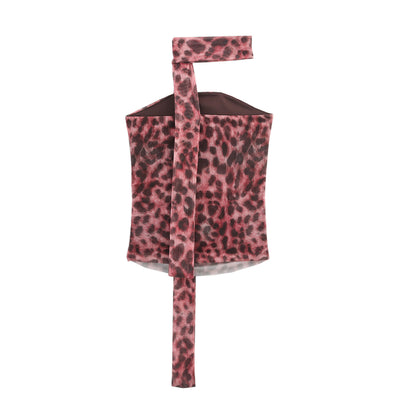 Blusa Escotada con Estampado Animal Print - Image 10