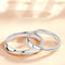 Fine Silver Platinum Plated Adjustable Ring L