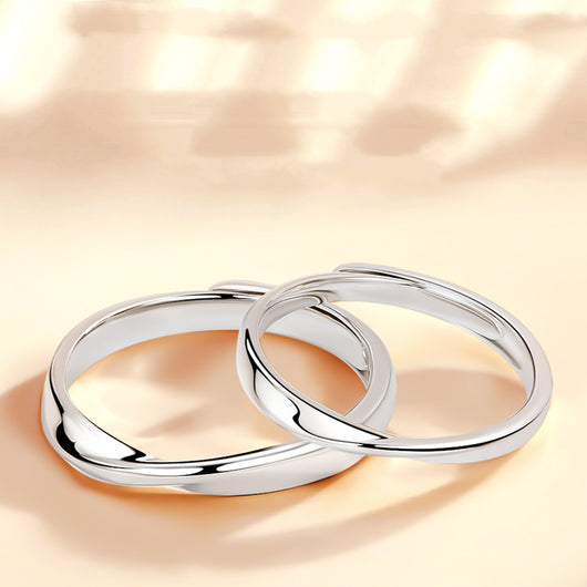 Anillo Ajustable Chapado en Platino y Plata Fina - Image 12