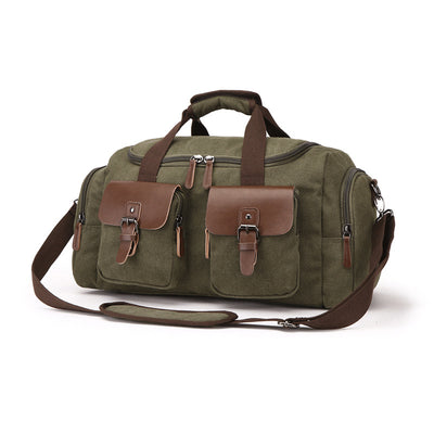 Bolsa de Viaje Estilo Europeo Americano en Lona Portátil - Image 7