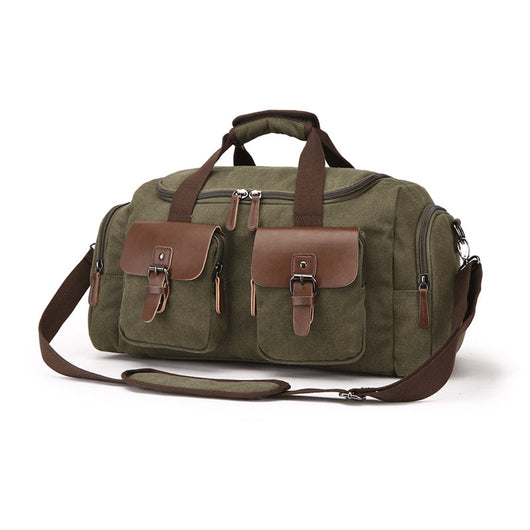 Bolsa de Viaje Estilo Europeo Americano en Lona Portátil - Image 7