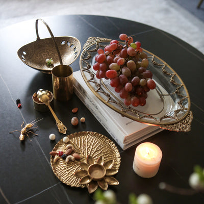 Frutero de Cobre Elegante - Decoración Premium para Mesa y Sala