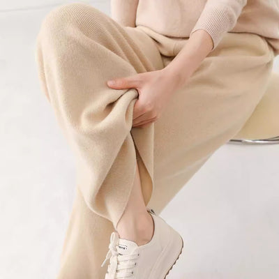 Pantalón de Punto Cintura Alta Grueso Multiuso - Image 14