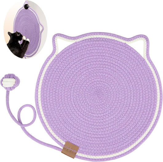 Tapete Rascador para Gatos de Cuerda Trenzada - Antiadherente y Lavable