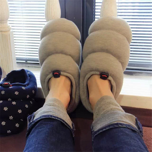 Zapatillas Cómodas para Parejas - Diseño Suave y Cálido con Talón Bajo