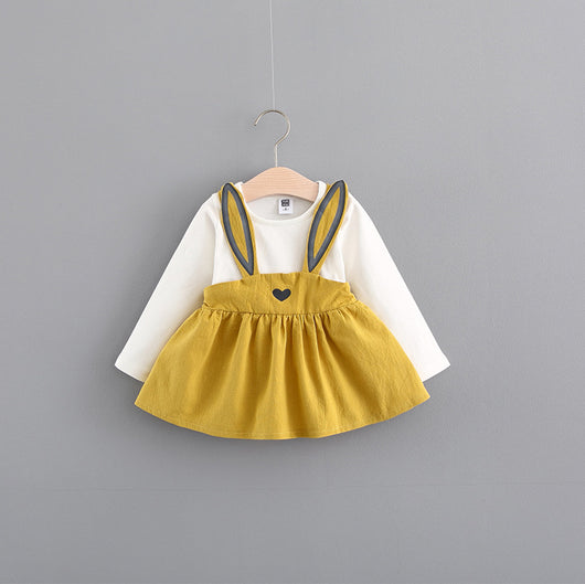 Vestido Princesa Conejo Otoño 2021 - Ropa Infantil Coreana para Niñas - Image 6