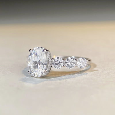 Anillo de Moissanita con Diseño Extraterrestre en Plata de Ley S925 para Mujer - Image 2