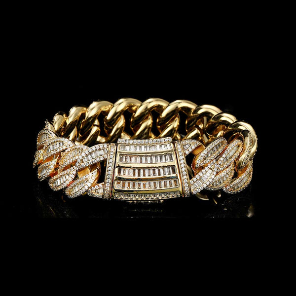 Cadena Cubana Miami 15mm-20mm Chapada en Oro Real con Cierre Tipo Buckle - Image 17