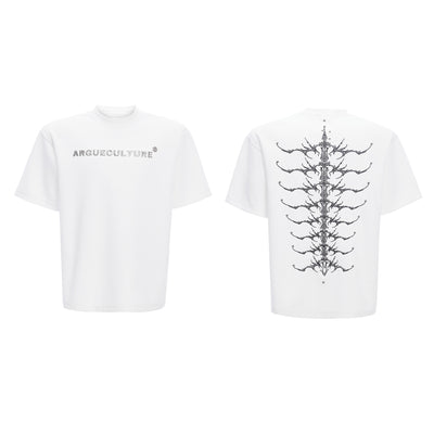Playera Manga Corta Hombre con Diseño de Espina Dorsal y Remaches - Image 7