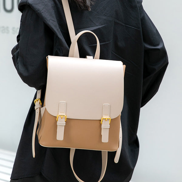 Mochila de Viaje Grande en Cuero Genuino - Diseño Versátil para Mujeres - Image 3