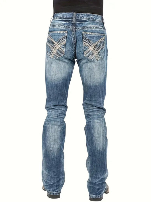 Jeans Rectos de Estilo Urbano para Hombre - Image 10