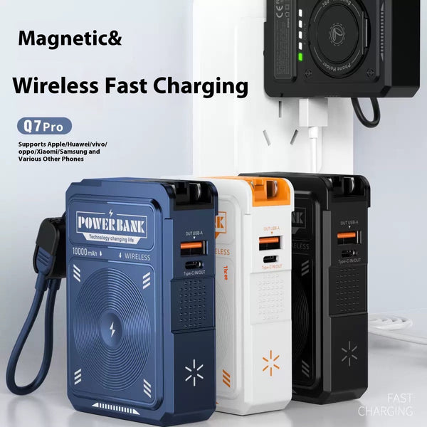 Cargador Portátil 3 en 1 con Enchufe AC