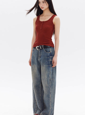 Jeans Sueltos Estilo Calle Americana - Image 4