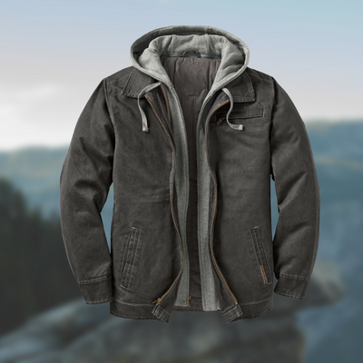 Chaqueta Denim Gris Oscuro con Efecto Dos Piezas - Image 6