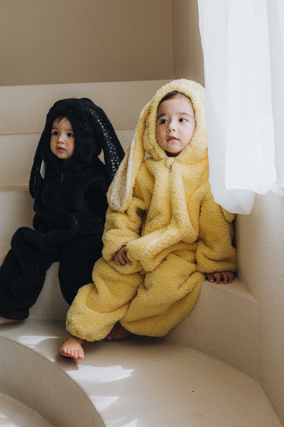 Pijama Enterizo de Conejo Peluche para Niños - Tela Acolchada - Image 11