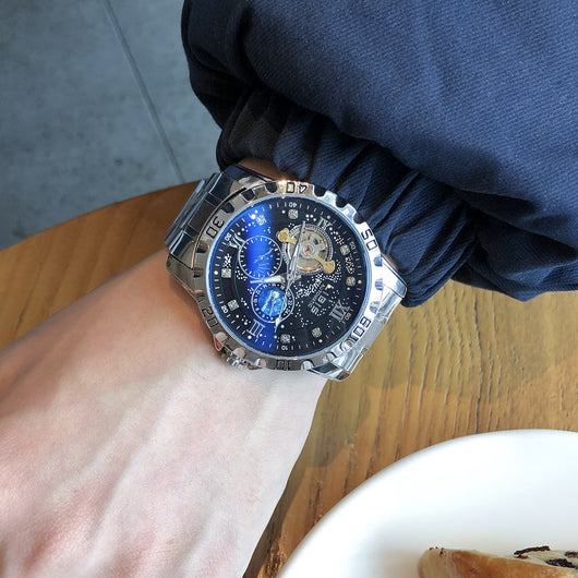 Reloj Automático Mecánico Impermeable con Esfera Luminiscente Estrellada - Image 3