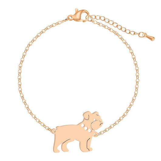 Pulsera de Acero Inoxidable con Dije de Perro Pug - Joya Fashionable y Adorable - Image 4