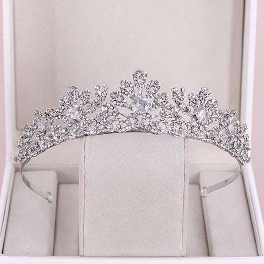 Diadema Corona Princesa con Cristales de Circón para Cumpleaños - Image 13