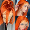Peluca Bob Liso Jengibre Naranja Cabello Natural 13x4