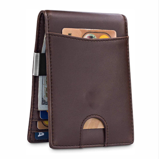 Cartera RFID para Hombre en Cuero Genuino - Protección Contra Robo de Datos - Image 3
