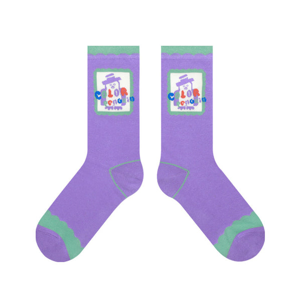 Calcetines Divertidos con Ilustración de Pingüino - Image 2
