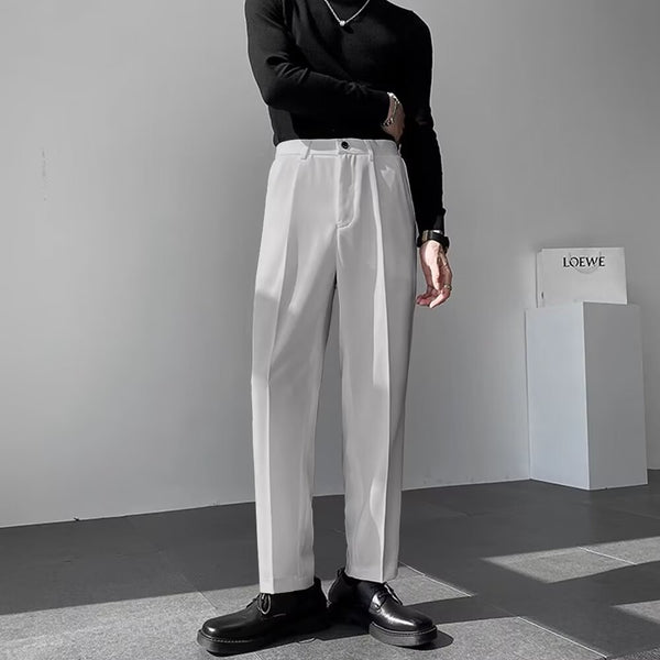 Pantalones de Vestir Casual Rectos para Hombre - Versátiles y Elegantes