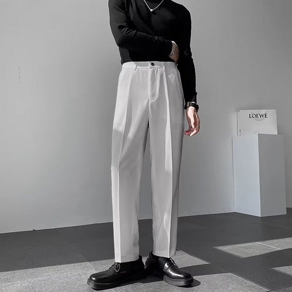 Pantalones de Vestir Casual Rectos para Hombre - Versátiles y Elegantes