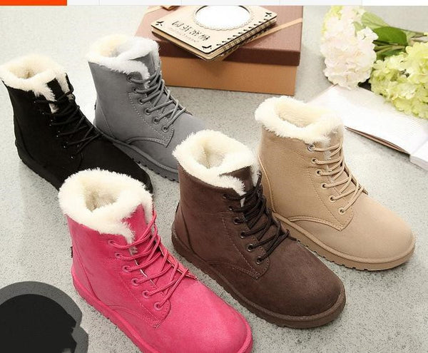 Botas Cálidas para Nieve Mujer - Calzado de Invierno Impermeable