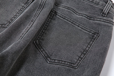 Pantalones Casuales de Cintura Alta con Pliegues y Abertura Lateral - Image 7