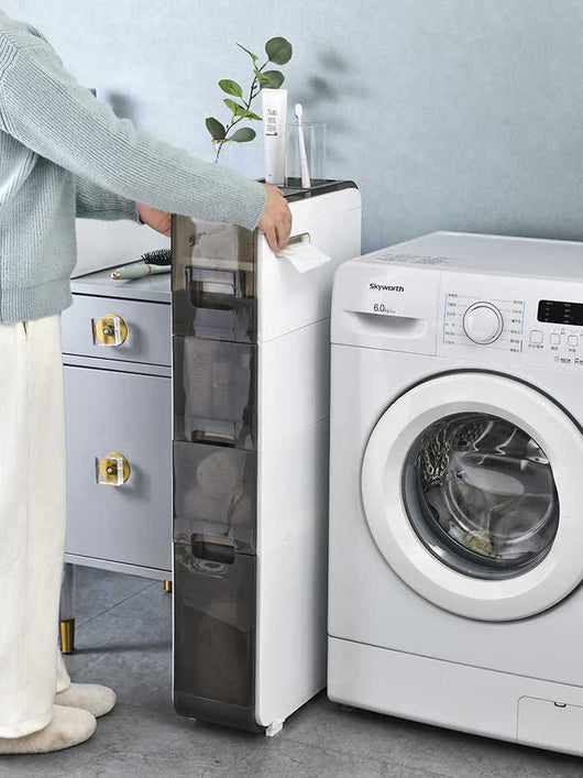 Gabinete Estrecho con Cajones para Almacenamiento de Baño - Image 2