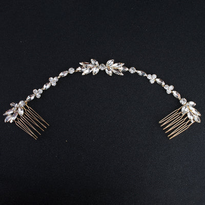 Peineta para Moño con Flores de Cristal - Accesorio Elegante para el Cabello - Image 10