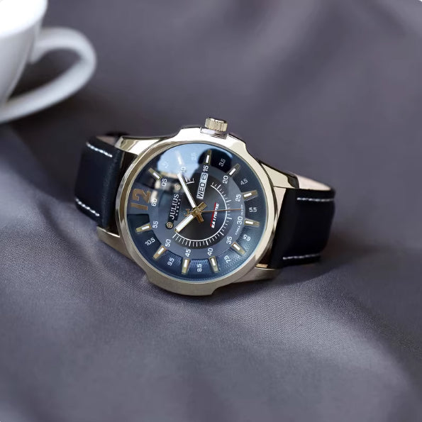 Reloj de Pulsera Ejecutivo para Hombre con Calendario Semanal