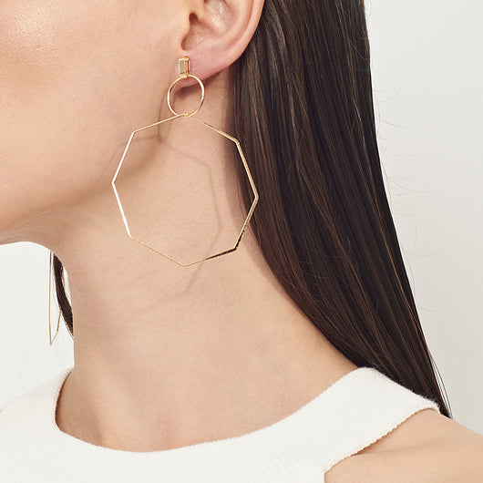 Aretes de Negocio Minimalistas con Elementos Geométricos para Mujer - Image 8