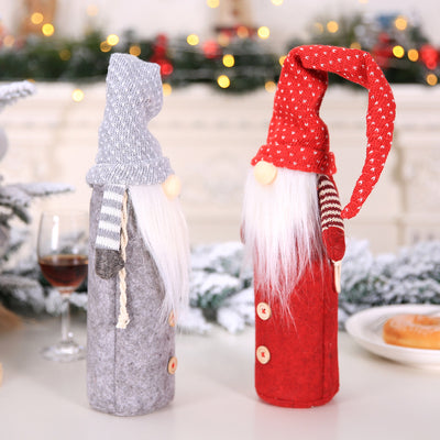 Set de Decoración Navideña para Botellas de Vino - Suministros para Hoteles y Mesas - Image 2