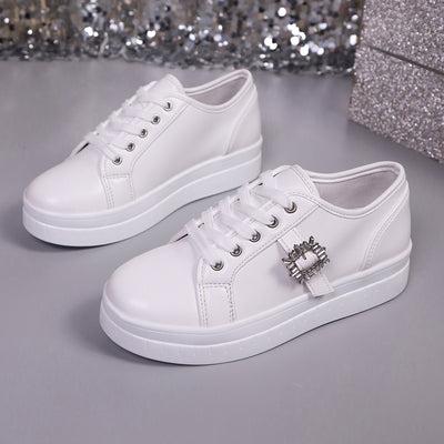 Zapatillas Deportivas de Cuero con Suela Flexible para Mujer - Image 3