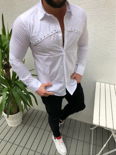 Cardigan Casual para Hombre Cuello Solapa Liso - Image 8