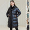Abrigo Largo de Invierno con Capucha y Bolsillos - Chaqueta de Algodón para Mujer