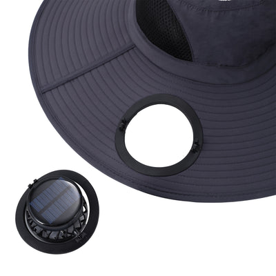 Gorra de Sombra Solar con Ventilador para Hombre - Ideal para Montaña y Pesca - Image 5