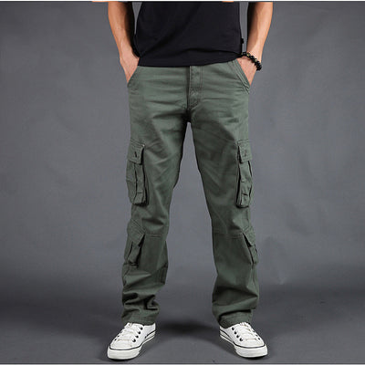 Pantalones de Trabajo Hombre Talla Grande Múltiples Bolsillos Corte Relajado - Image 10