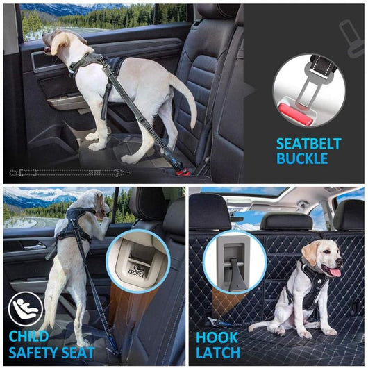 Cinturón de Seguridad Reflectante Multifuncional para Mascotas - Image 8