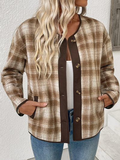 Cardigan de Cuadros para Mujer - Chaqueta Casual Versátil - Image 11