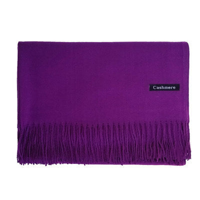 Chal Ligero con Borlas y Colores Sólidos para Mujer - Image 45