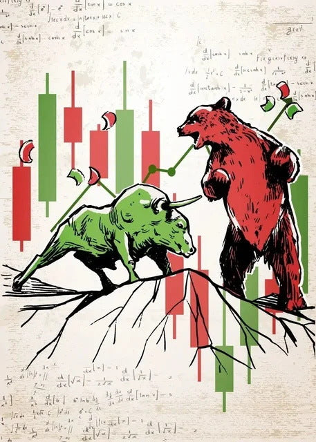 Cuadro Decorativo Bolsa y Mercado: Arte de Inversión y Finanzas