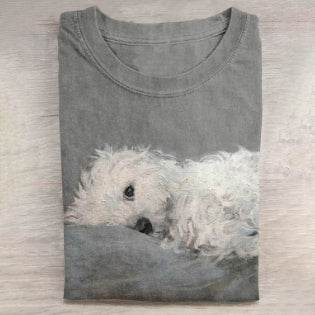 Camiseta Casual para Hombre con Estampado de Perro - Image 3
