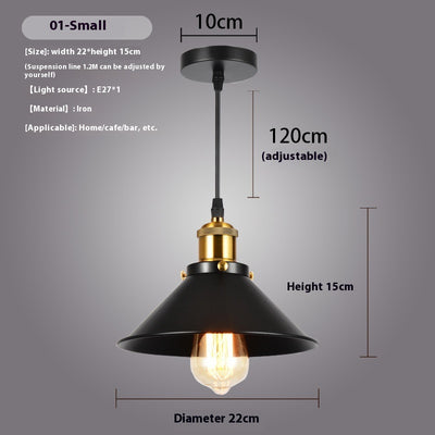 Lámpara Colgante Industrial Retro - Diseño Minimalista Creativo - Image 5