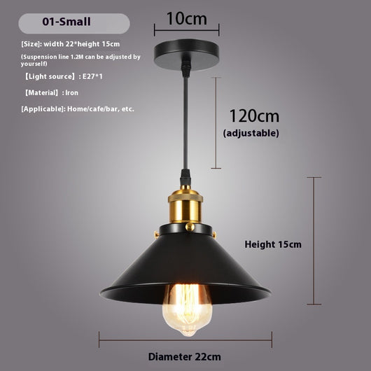 Lámpara Colgante Industrial Retro - Diseño Minimalista Creativo - Image 5