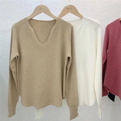 Suéter Tejido Holgado para Mujer - Blusa de Manga Larga - Image 2