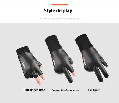 Guantes de Cuero para Hombre, Impermeables, Antideslizantes y para Pantalla Táctil - Image 20