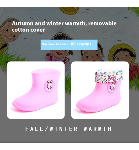 Botas de Lluvia Infantiles Cortas Antideslizantes Impermeables - Image 27