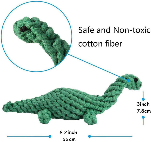 Juego de Juguetes de Cuerda para Perros - Diseño Animal, Limpieza Dental y Entrenamiento